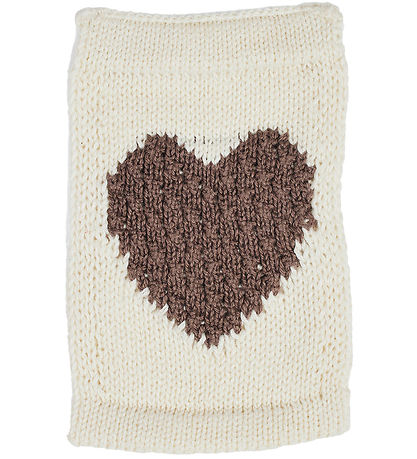 Smallstuff Knitted Flag - Heart - Natural