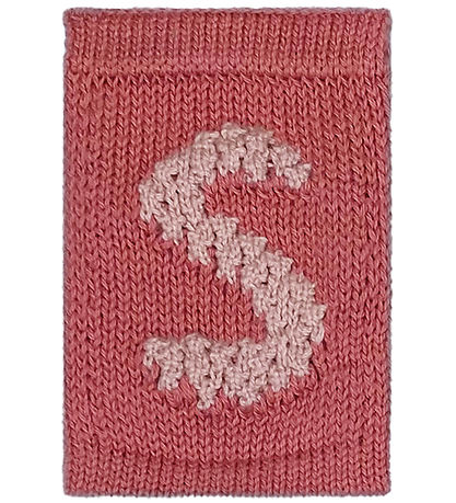 Smallstuff Neulottu Kirje - S - Vaaleanpunainen Aakkoset