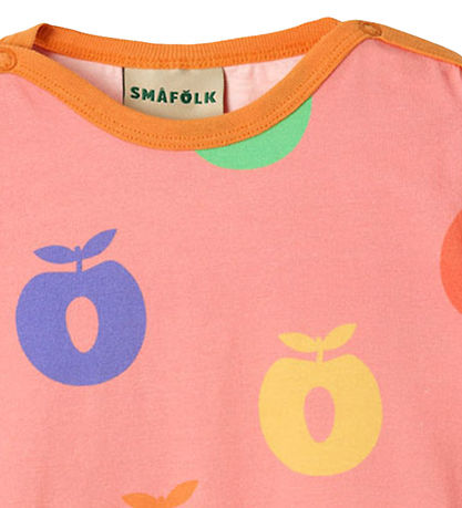 Småfolk Bodysuit s/s - Blossom w. Apples