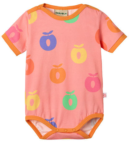 Småfolk Bodysuit s/s - Blossom w. Apples
