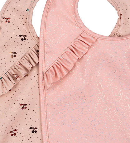 Konges Sløjd Lätzchen - 2er-Pack - Cherry Sparkle