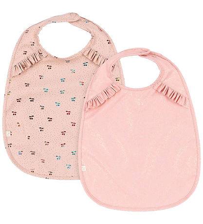 Konges Sløjd Lätzchen - 2er-Pack - Cherry Sparkle