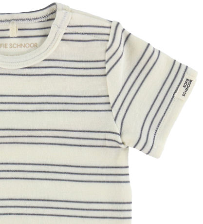Sofie Schnoor Samfella c/o - Modal - Antique White V. Blue