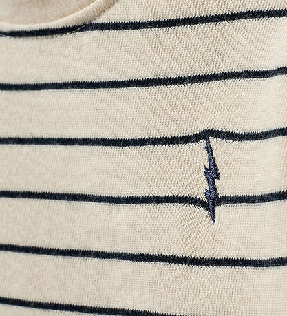 Sofie Schnoor Stuttermabolur - Antique White W. Blue