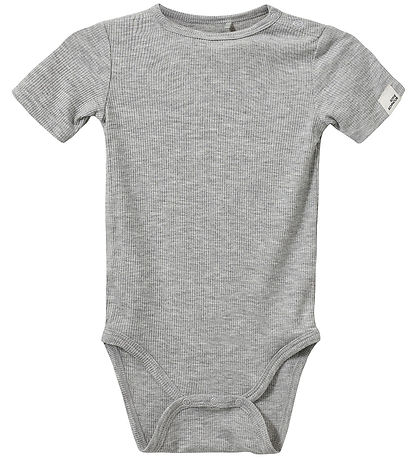 Sofie Schnoor Bodysuit s/s - Rib - Grey Flour