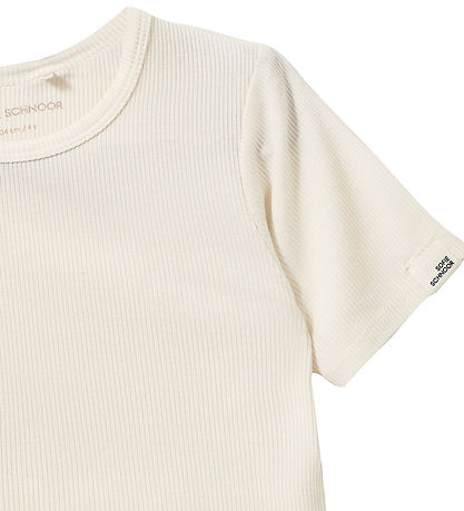 Sofie Schnoor Stuttermabolur - Rib - PiperSK - Off White