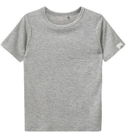 Sofie Schnoor Stuttermabolur - Rib - PiperSK - Grey Hveiti