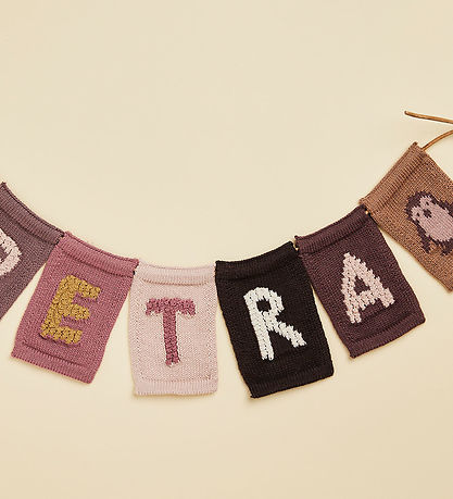 Smallstuff Knitted Flag - Penguin - Pink
