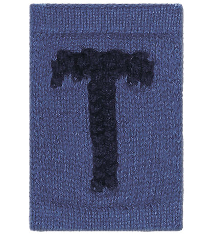Smallstuff Knitted Letter - T - Blue Alphabet