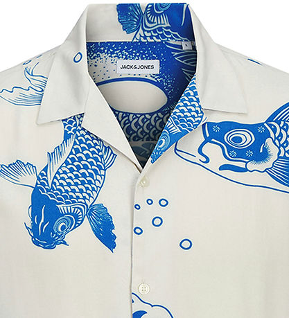 Jack & Jones Skyrta - Viscose - JjJeff - Lapis Blue