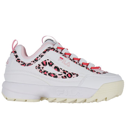 Fila Skór - Disruptor P Unglingar - Hvítur/Leopard