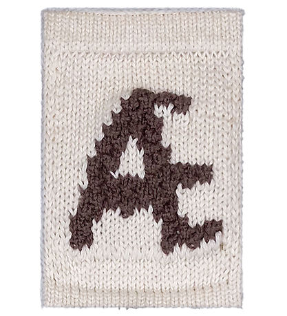 Smallstuff Knitted Letter - Æ - Natural Alphabet