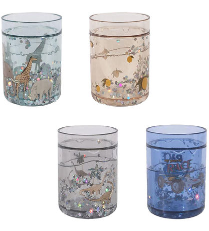 Konges Sløjd Glitter Cups - 4-Pack - Blue Mix