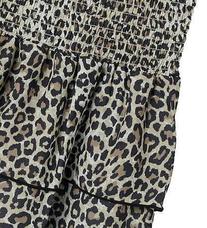 LMTD Kjol - NlfLeosandy - Mocha Maräng/Leopard
