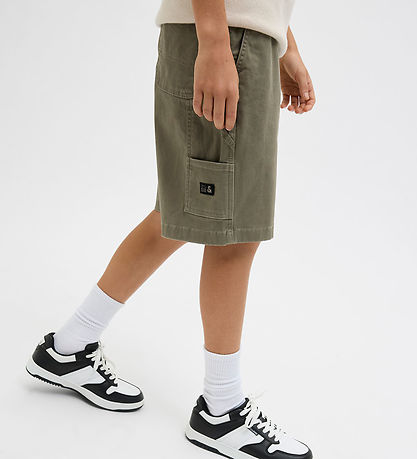 Jack & Jones Shorts - JpstTony - Dusty Olive/Stitching w. Dtm