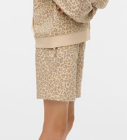 Vero Moda Girl Sweat Shorts - VmBrenda - Birch/Leo