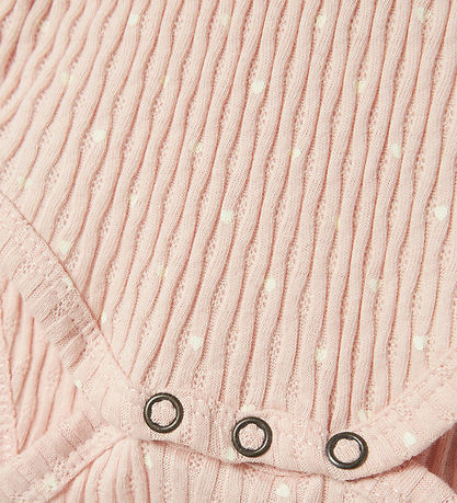 Lil' Atelier Samfella l/e - Rib - NbfFiducia - Peach Písk