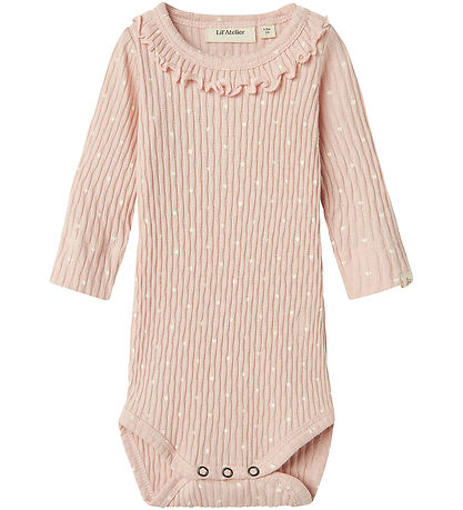 Lil' Atelier Samfella l/e - Rib - NbfFiducia - Peach Písk