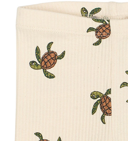 The New Siblings Leggings - Rib - TnsbOwen - White Swan m. Schei