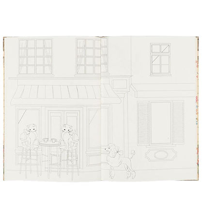 Konges Sløjd Colouring Book w. Stickers - Multi