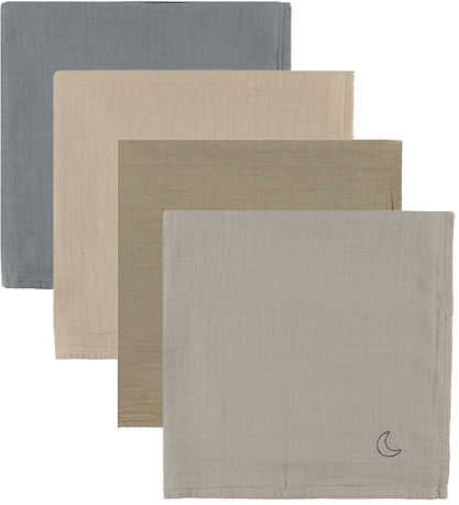Moonboon Hydrofiele Doek - Mousseline - 4-pack - Blue Mix