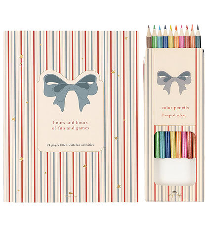 Konges Sløjd Activity Book w. Colouring Pencils - Multi