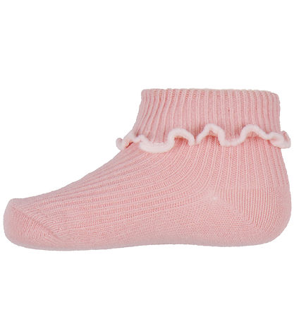 Konges Sløjd Socken - 2er-Pack - Rib - Rose/Off White