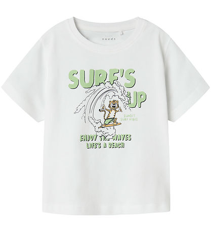 Name It Stuttermabolur - NmmVagno - Bright White/Tiger Surf