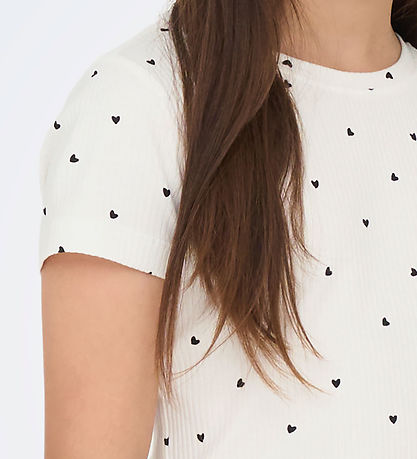 Kids Only Stuttermabolur - KogBella - Rib- Cloud Dansari/Black H