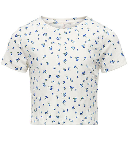 Kids Only Stuttermabolur - KogBella - Rib - Mazarine Blue/White 