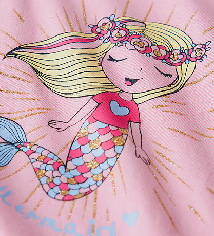 Name It Stuttermabolur - NmfFjóla - Bleikt Frosting/Mermaid