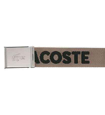 Lacoste Belti - Jaquard Webbing - Morel Noir