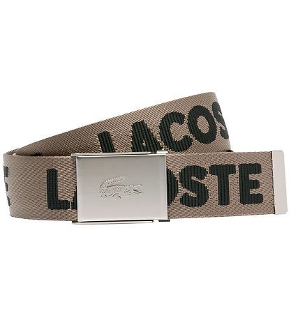 Lacoste Belti - Jaquard Webbing - Morel Noir