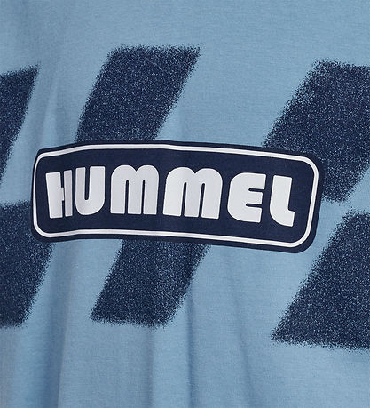 Hummel Stuttermabolur - HmlGæludýr - Fölnuð Gallaefni