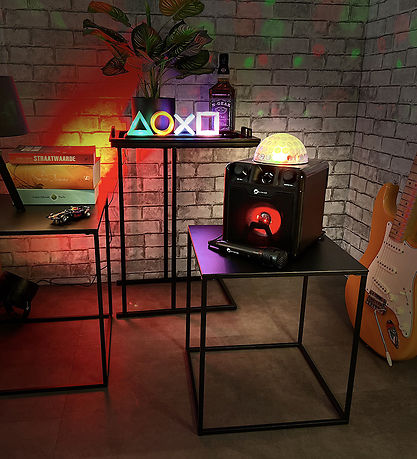 N-Gear Karaoke Hátalari - Bluetooth Disco Block 410 - Svart