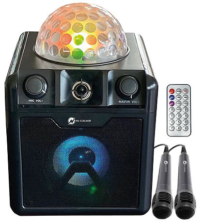N-Gear Karaoke Hátalari - Bluetooth Disco Block 410 - Svart