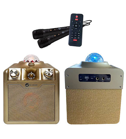 N-Gear Karaoke Speaker - Wireless - Disco Star 710 - Gold
