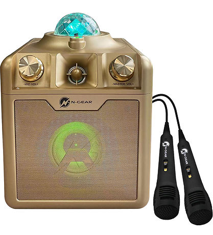 N-Gear Karaoke Speaker - Wireless - Disco Star 710 - Gold