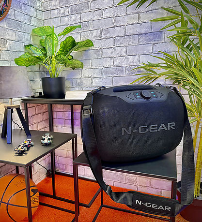 N-Gear Speaker with 2 Microphones - Wireless - NRG600 - Black