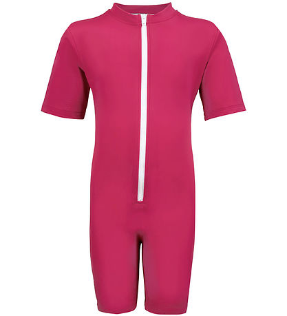 Petit Crabe Coverall Swimsuit - Noe - UV50+ - Mulberry w. Rabbit