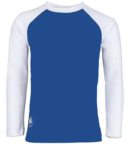 Petit Crabe Swim Top - Raglan - UV50+ - Sapphire/White