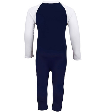 Petit Crabe Badoverall - Multicolor - UV50+ - Blå/Vit
