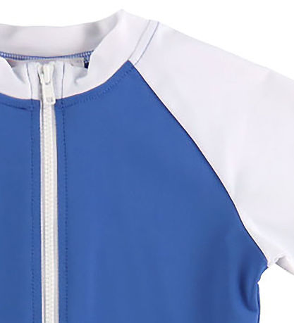 Petit Crabe Coverall Swimsuit - Multicolour - UV50+ - Sapphire/W
