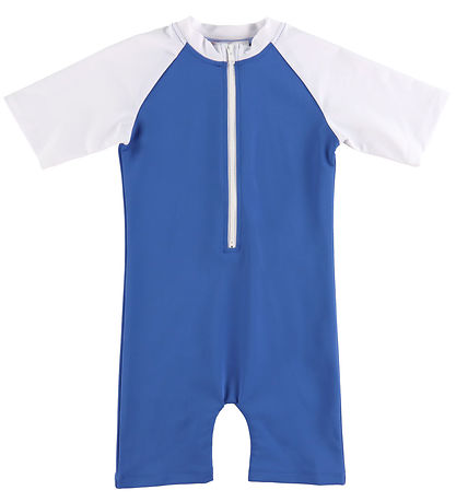 Petit Crabe Coverall Swimsuit - Multicolour - UV50+ - Sapphire/W