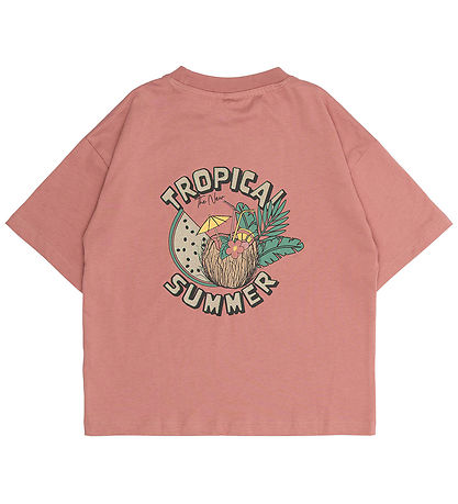 The New T-shirt - TnOleen - Old Rose w. Print