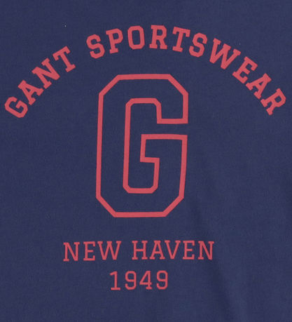 GANT T-shirt - Arch - Dusty Navy w. Print