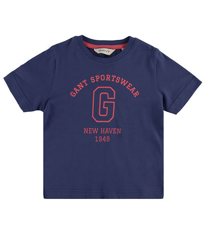 GANT T-shirt - Arch - Dusty Navy w. Print