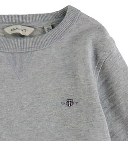 GANT Sweatshirt - Shield - Grey Melange