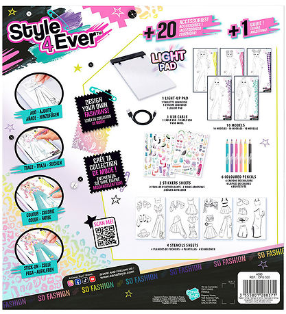 Style 4 Ever Modedesigner-Pad m. Licht