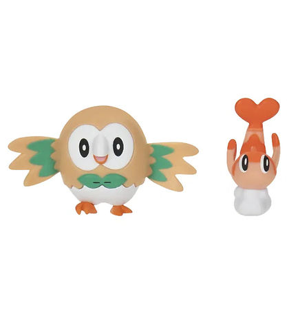 Pokémon Figuren - 2er-Pack - Battle Figure - Tatsugiri/Rowlet